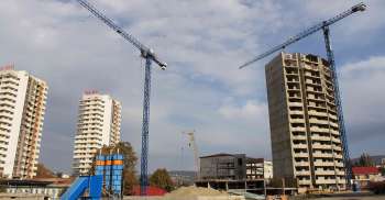 Housing estate «Gorky Park» in Sochi, Возведение конструкций секции 2Б, 12.11.2009