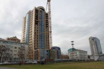 Residential building «Pearl» at Seafront of General Serebryakov in Novorossiysk, Завершение фасадных работ, 11.12.2012