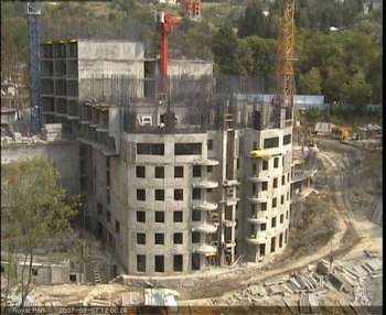 Elite residential building «ROYAL PARK» in Sochi, Этап строительства комплекса, 14.10.2007