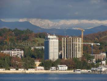 Elite real estate «Golden Triangle» in Sochi, Этап возведения высотной части, 25.11.2007