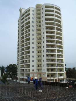 High-rise building at Kirova Str. in Adler district of Sochi, Армирование плиты перекрытия, 16.04.2008